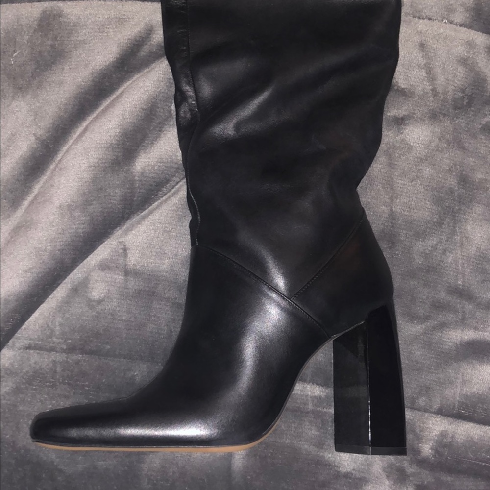 Zara Over the Knee Leather Boots